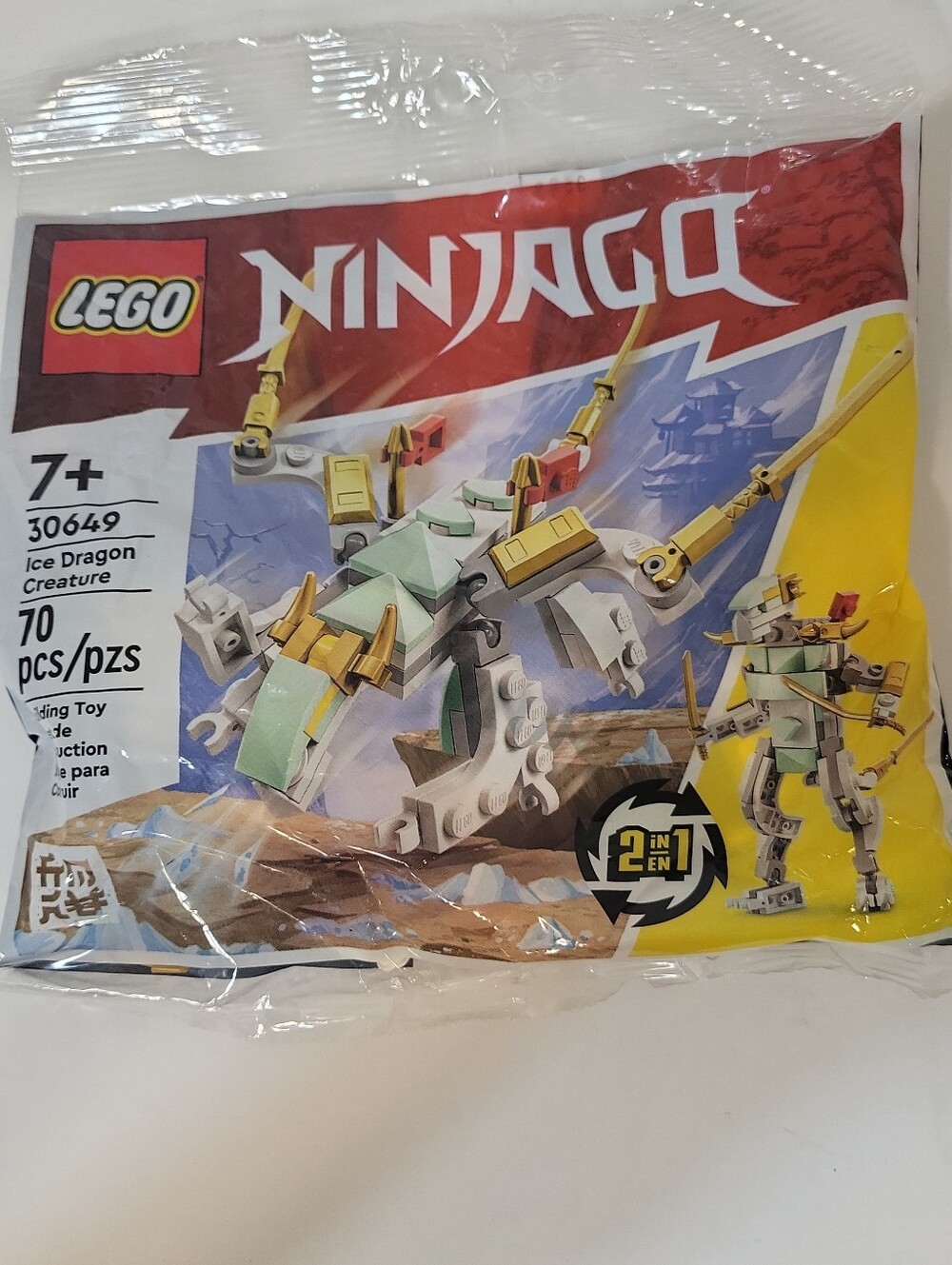 LEGO Ninjago Ice Dragon Creature Polybag Set 30649 70 PCS